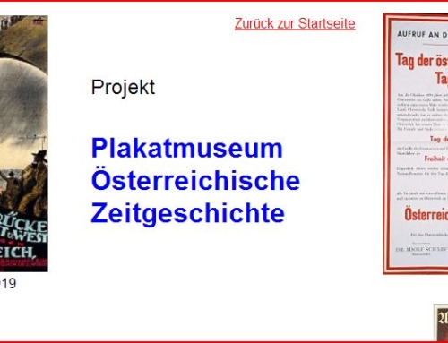 Projekt zur Gründung eins Plakatmuseums