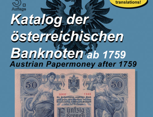 Neuerscheinung: Katalog der österreichischen Banknoten ab 1759, 3. Auflage