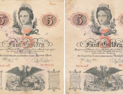 Fälschungen der 5 Gulden Banknoten von 1859