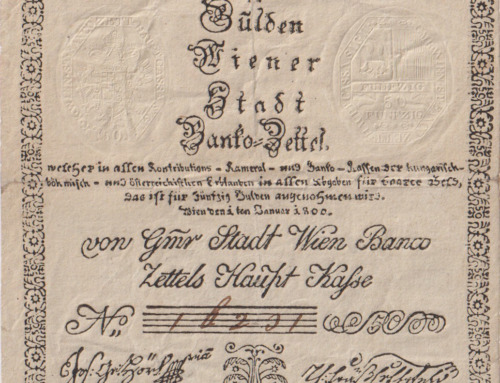 163.000 Euro für 50 Gulden Schein von 1800