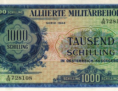Frühwald Auktion mit neuen Höchstpreisen bei Schilling Banknoten